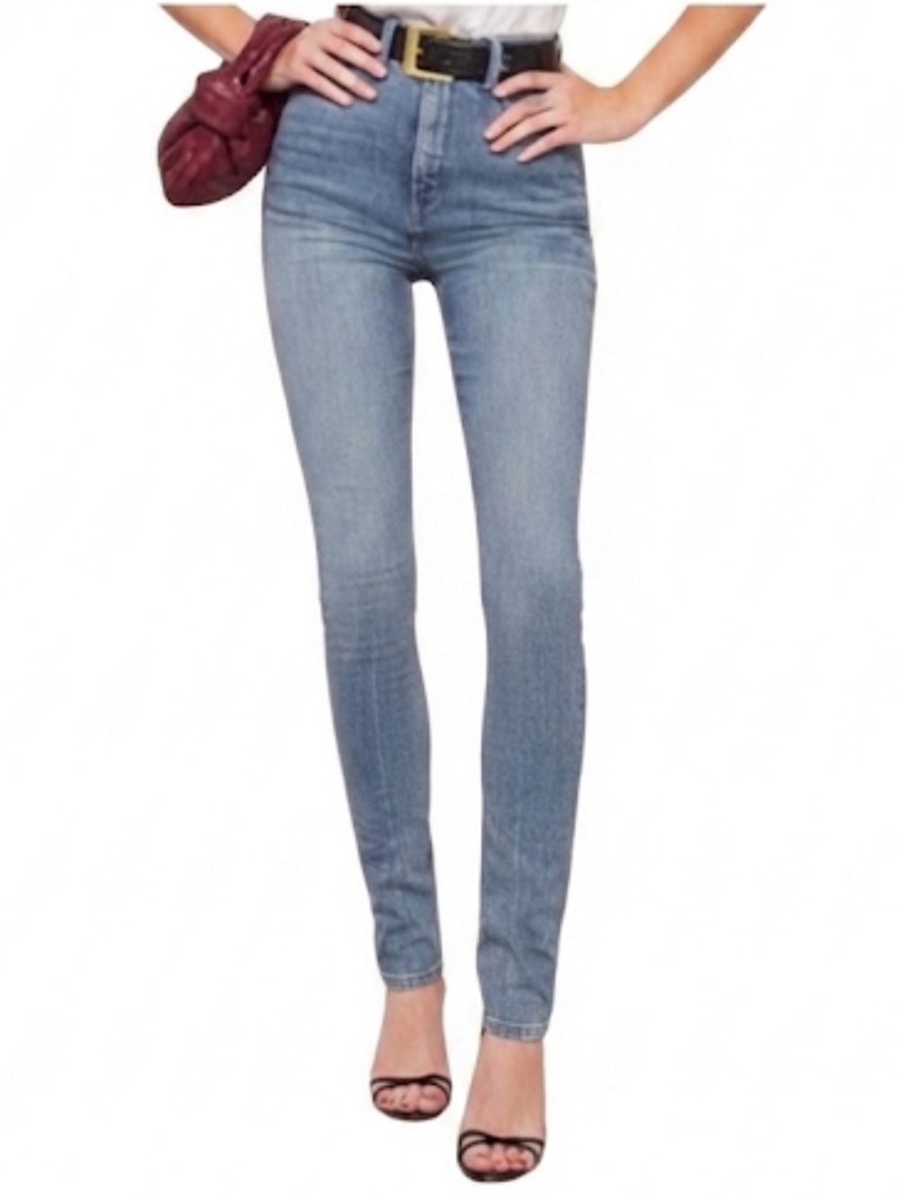 Reformation Ultra High And Skinny Jeans In Cyprus Wash Size 24 EUC!